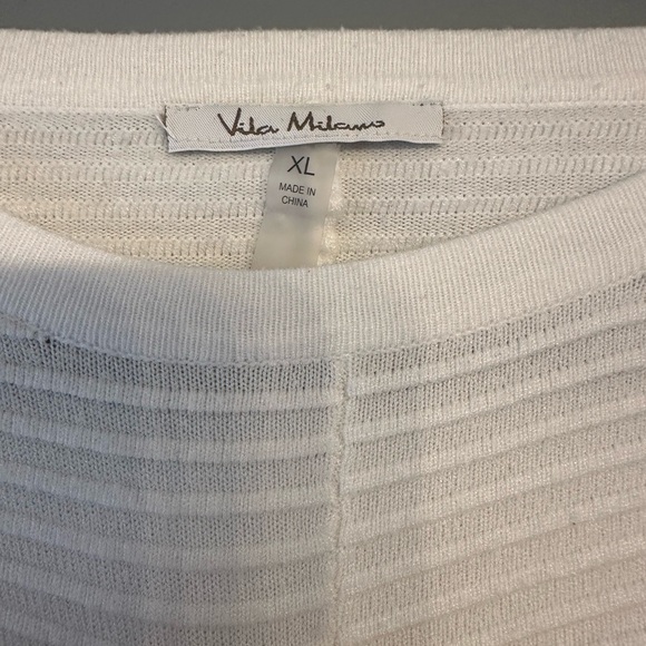 White Ribbed Sweater - Picture 2 of 3